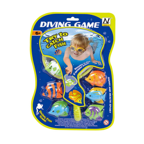 Set x 7 de Pesca con Calderín y Pesos de Colores U