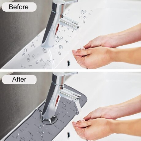 ESCURRIDOR PROTECTOR ANTI SALPICADURAS DE SILICONA PARA PILETA 37*14CM 001