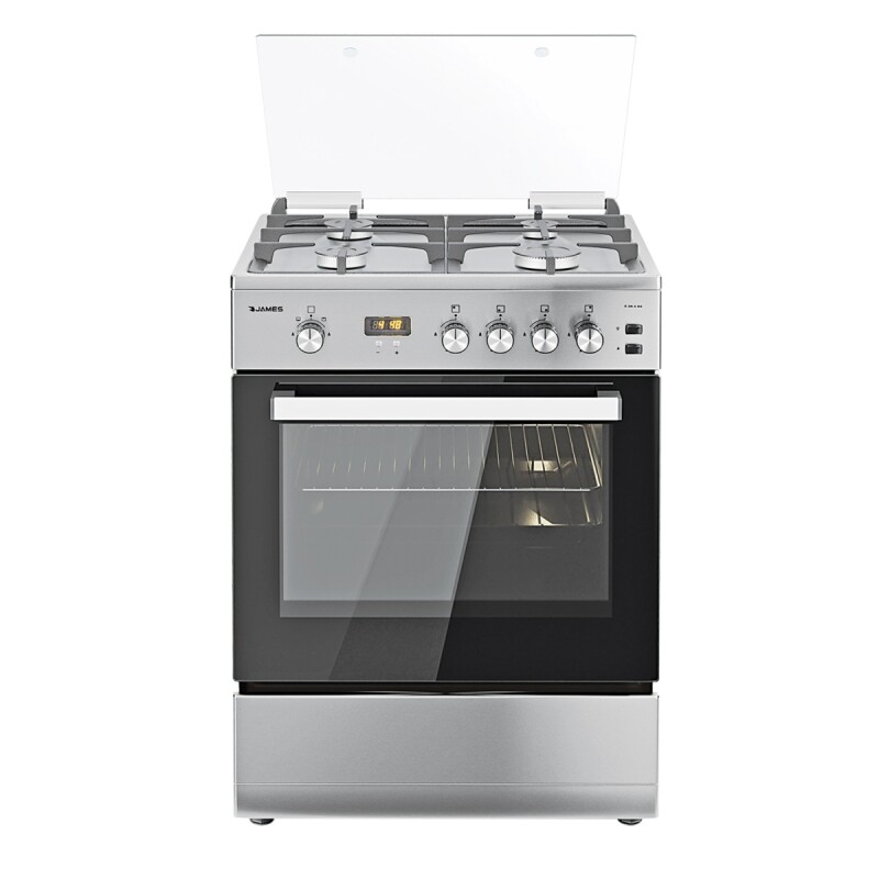 Cocina James C-26 A TKS - Inox color acero inoxidable puerta con visor Cocina James C-26 A Tks - Inox Color Acero Inoxidable Puerta Con Visor