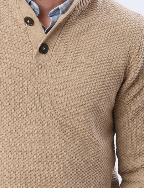 BUZO TEJIDO TEXTURADO Beige