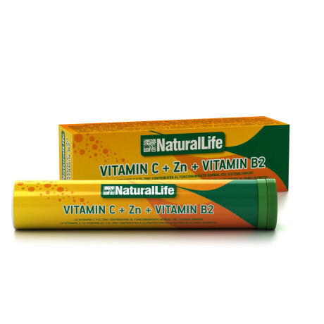 Multivitamínico Natural Life Efervescente Vitamina C, Zinc, B2 20 Tabletas Multivitamínico Natural Life Efervescente Vitamina C, Zinc, B2 20 Tabletas