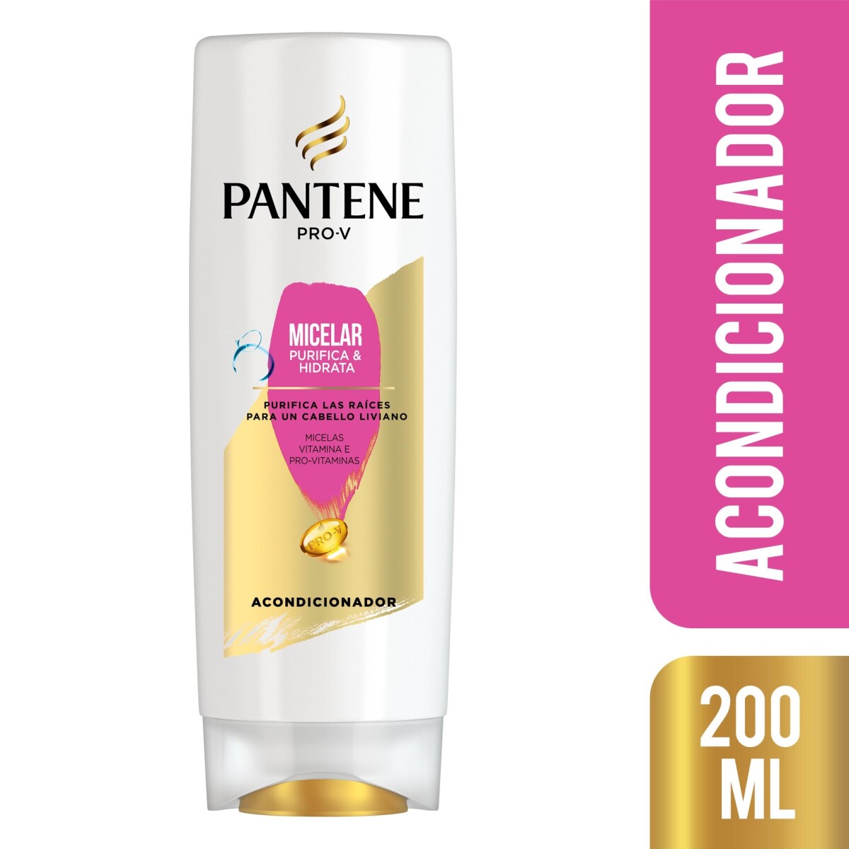 Pantene Micelar Acondicionador 200ml – Suavidad y Brillo para el Cabello