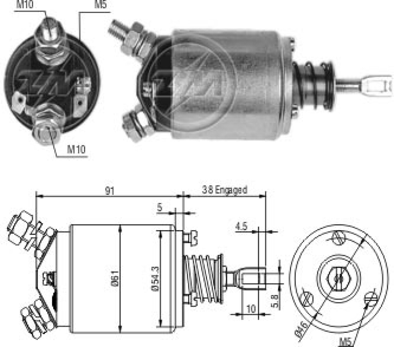 AUTOMATICO DE ARRANQUE - M.BENZ 180 190D BOSCH EJD ZM 