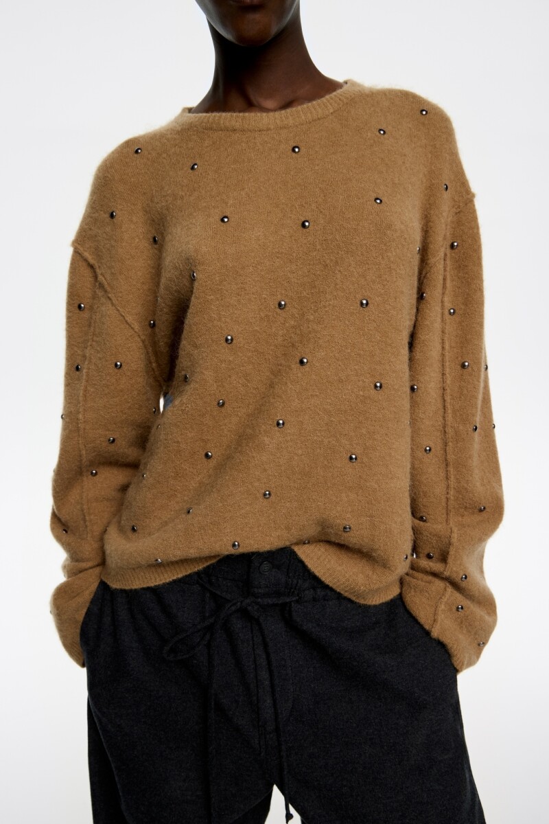 SWEATER TEJIDO Camel