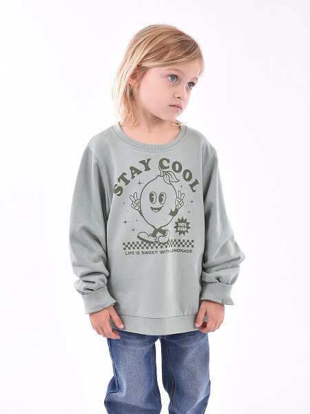 BUZO CALEB PACK X 2 VERDE GRISACEO