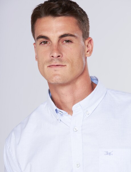 CAMISA OXFORD Celeste
