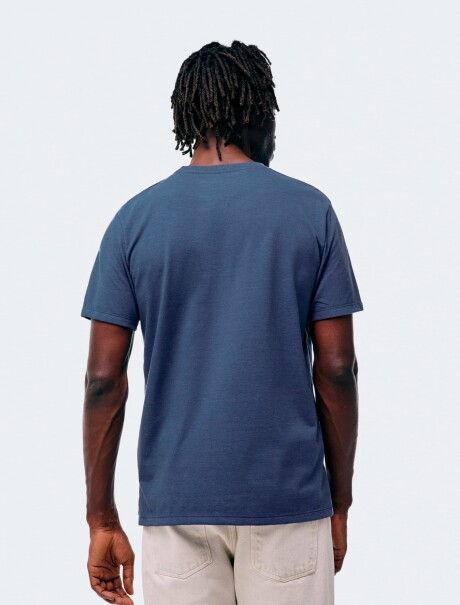 CAMISETA BÁSICA UNISSEX AZUL