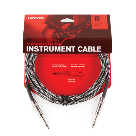 CABLE GUITARRA DADDARIO PWBG15 BLK/GRY 5MTS CABLE GUITARRA DADDARIO PWBG15 BLK/GRY 5MTS
