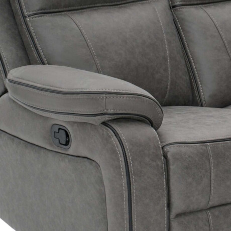 Sillon Recliner Apollo 2 Cuerpos Marrion Gris