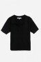 Top cuello polo NEGRO