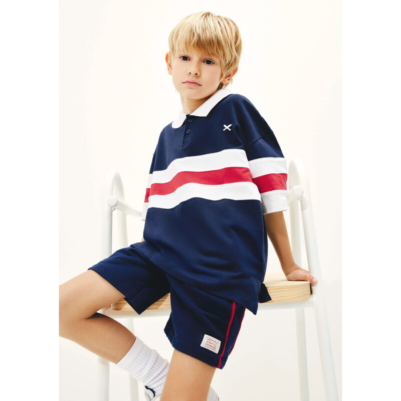 BERMUDA MASC AZUL ESCURO