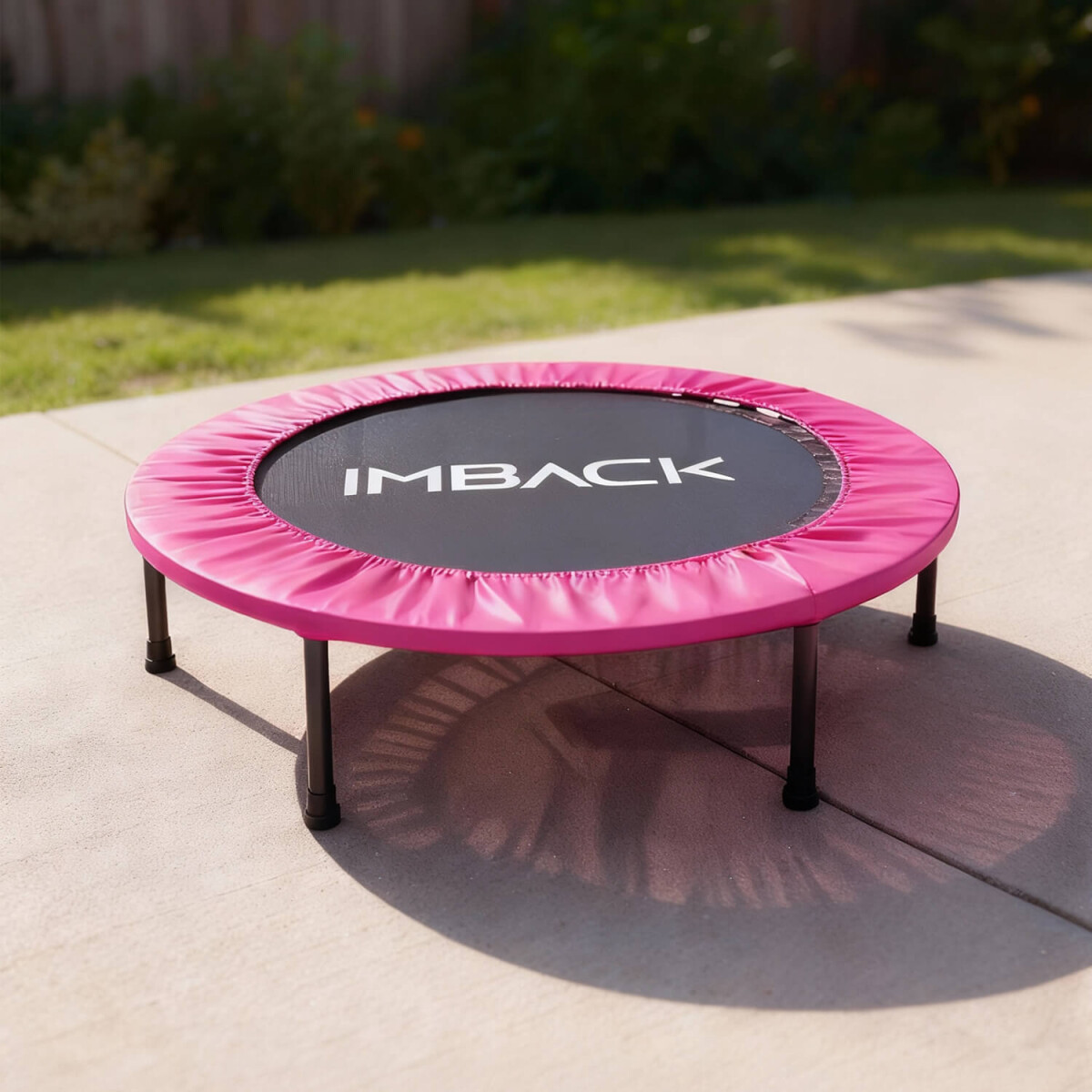 Mini Trampolin Cama Elástica Saltarín Fitness 102 Cm IMBACK Color Rosa 