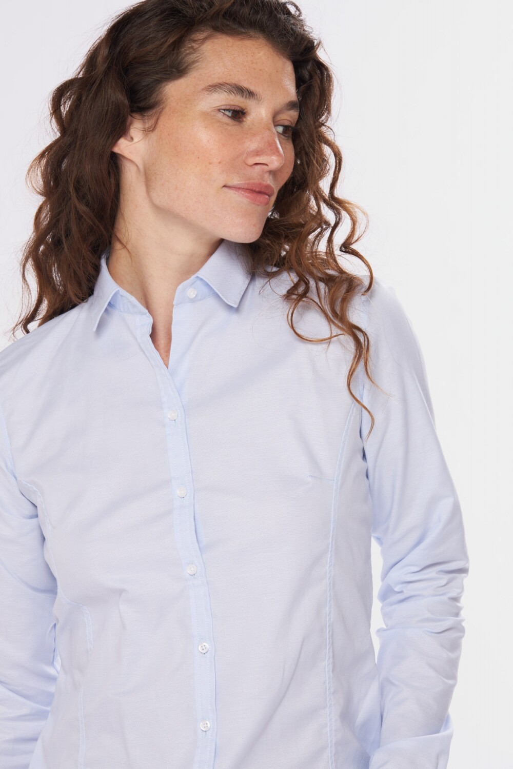 CAMISA OXFORD LISA Celeste