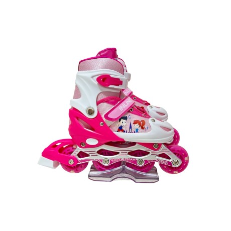 Set de Patines y Accesorios de Protección ROSA