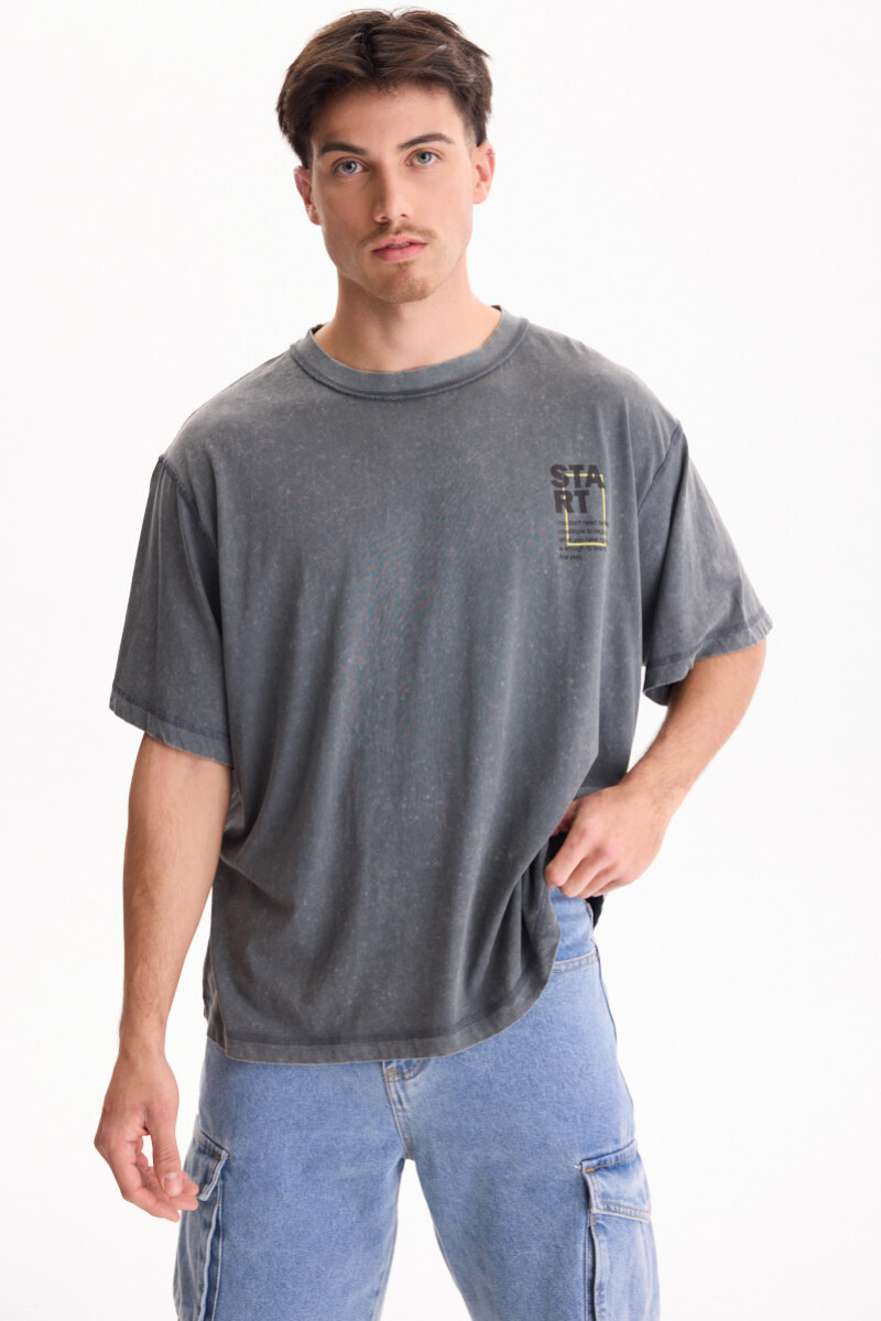 Remera Start Gris