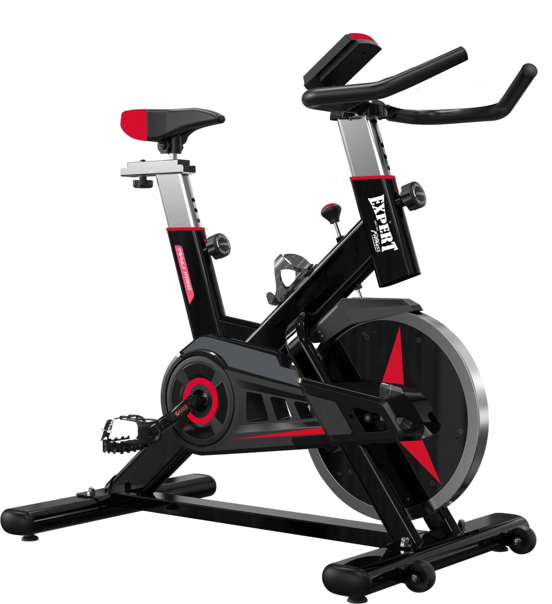 Bicicleta Spinning Expert Fitness Tempest 13Kg Profesional Regulable Pulsómetro - Negro 