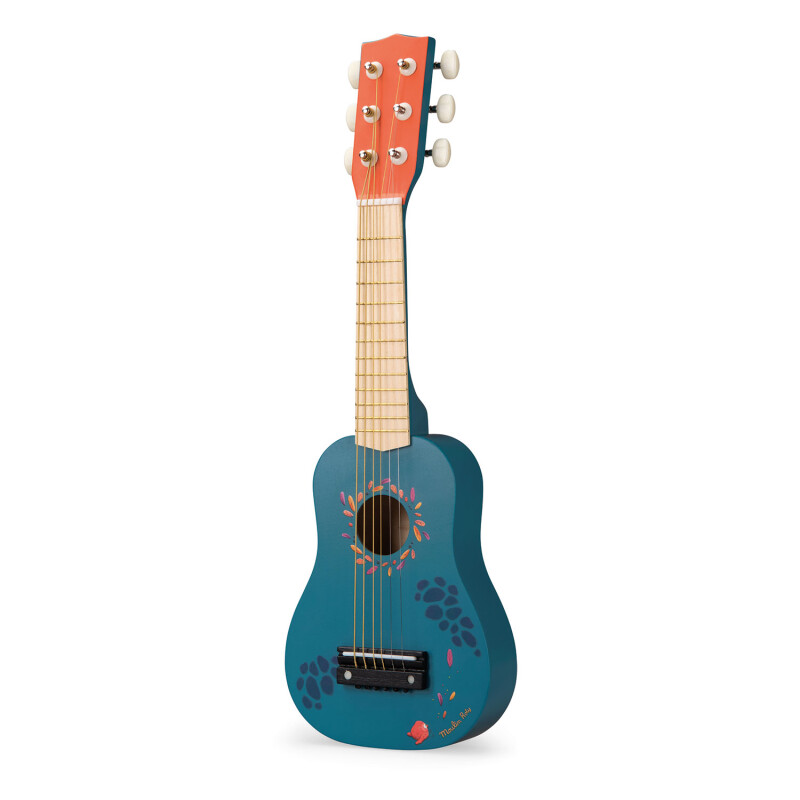 Guitarra de madera azul Moulin Roty Guitarra de madera azul Moulin Roty