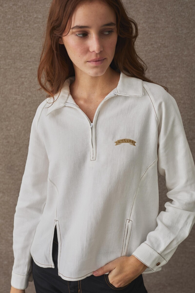 TSHIRT ZIPA Blanco