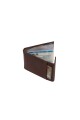 Porta documentos con separador transparente interior Marron