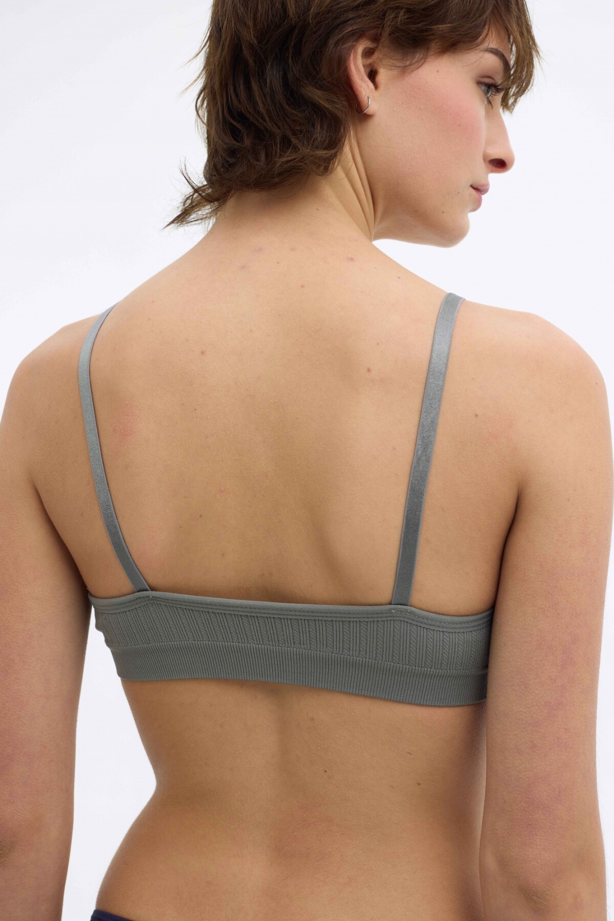 Bralette Flora Gris Oscuro