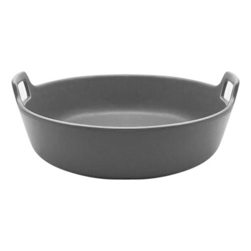 Ensaladera Selecta en cerámica con asas 30x29x9cm Gris