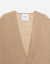 Kimonos Kimono Tejido Con Flecos - Marron Beige