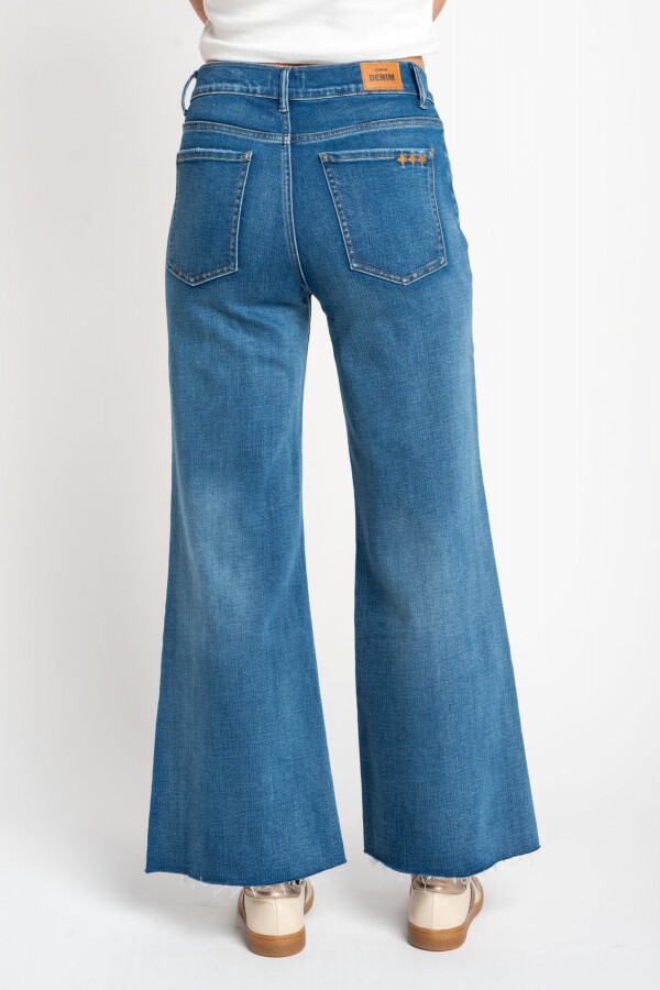 Jean Flared Wide Leg Denim