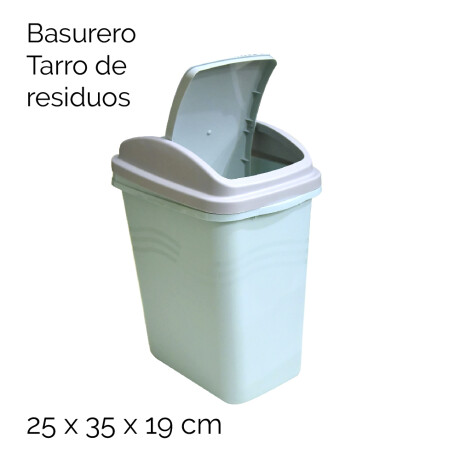Basurero Tarro De Residuos 25x35x19cm Unica