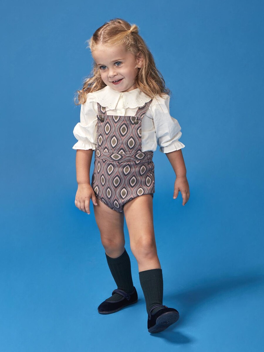 Peto De Twill Estampado Purpura