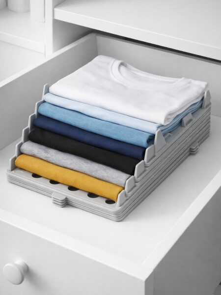 ORGANIZADOR DE ROPA PACK X 5 GRIS