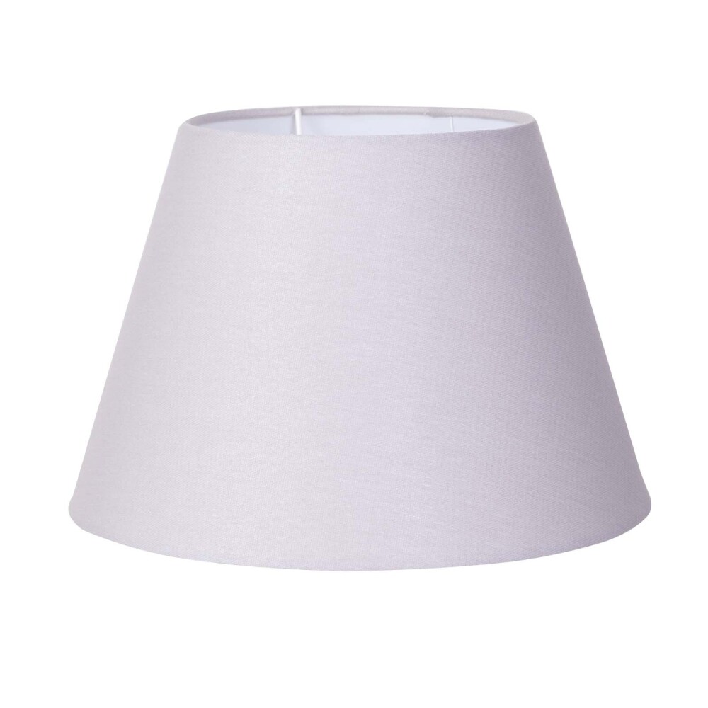 PANTALLA LINO GRIS CÓNICA
