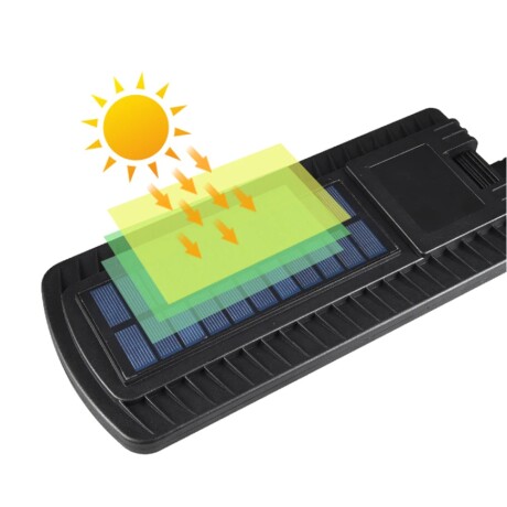 Foco Solar Led Recargable Exterior 120W con Sensor y Control Blanco Frío