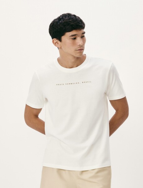 CAMISETA CON ESTAMPA BLANCO