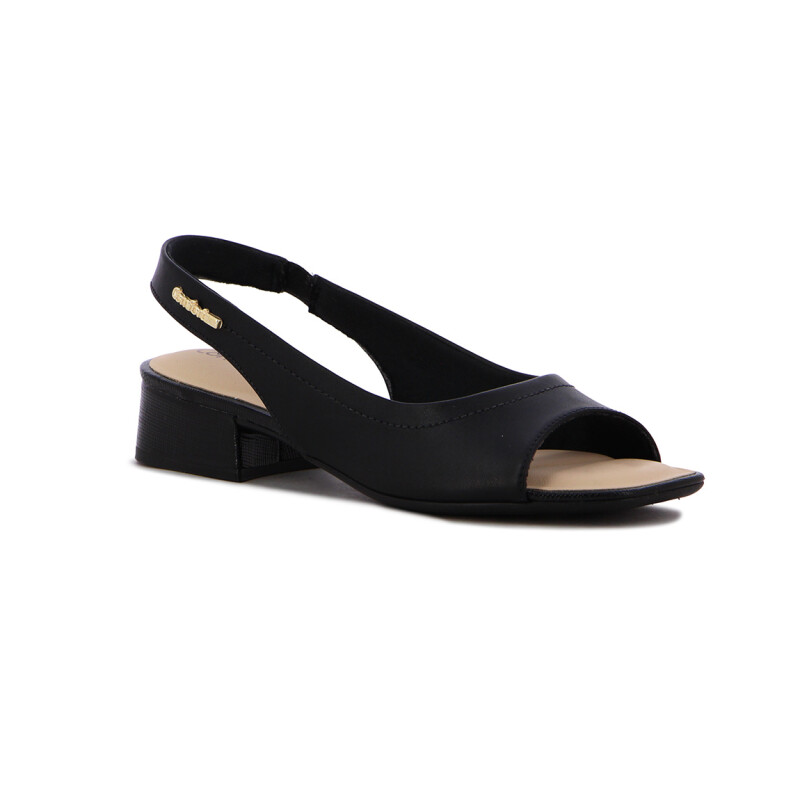 Sandalia Comfortflex Taco 4cm Negro