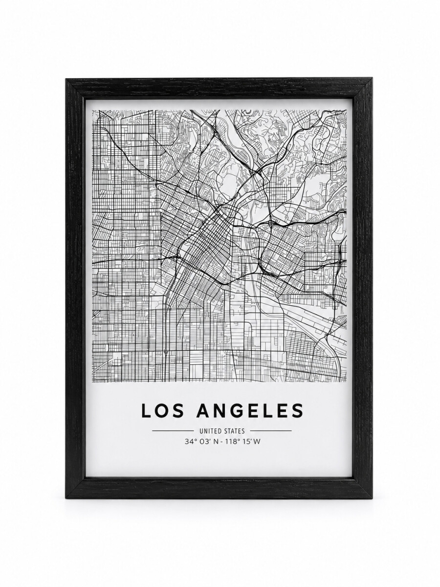CUADRO LOS ANGELES - NEGRO 