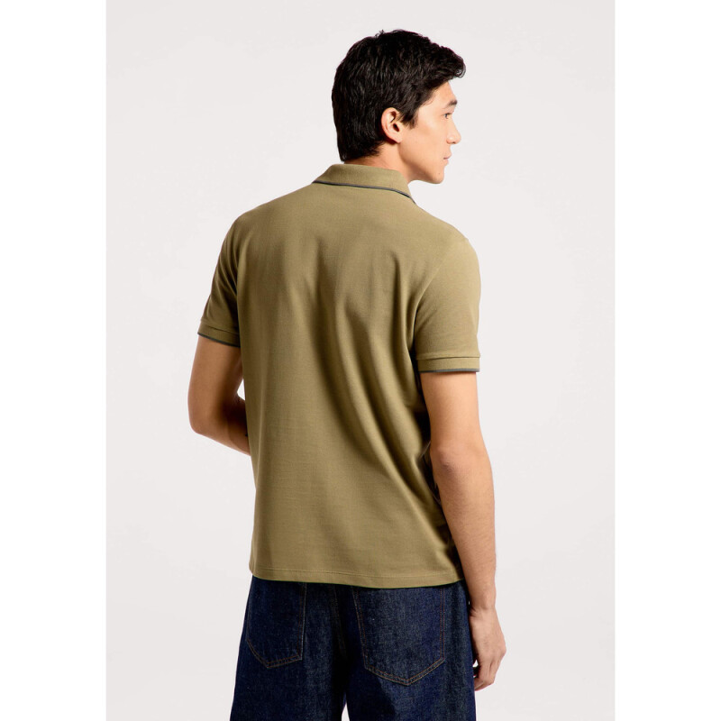 CAMISA POLO MM MASC OLIVA ESCURO