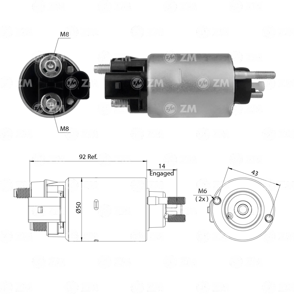 AUTOMATICO DE ARRANQUE - AUT.ARR.X1-X2 MINI COOPER S/DENSO ZM 