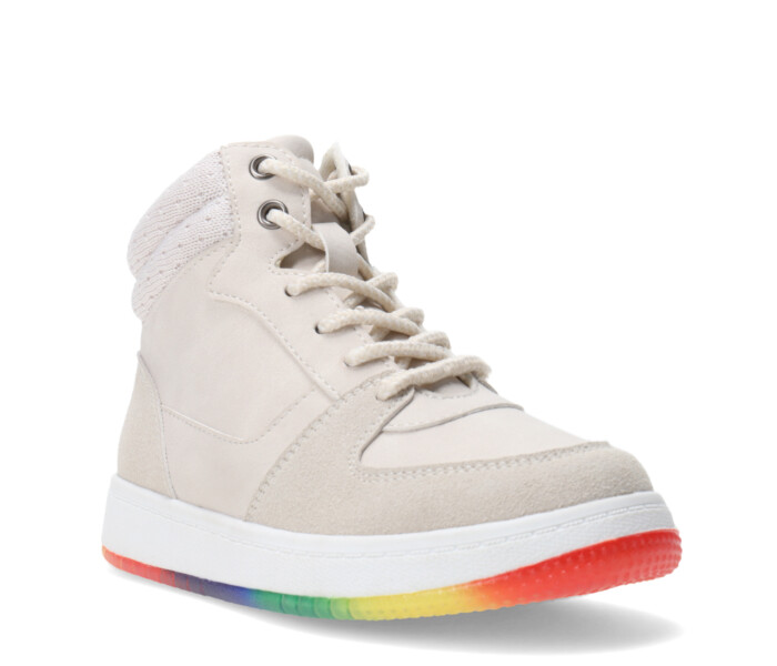 Botas de Niña MINI Miss Carol ARKANSAS acordonada Beige