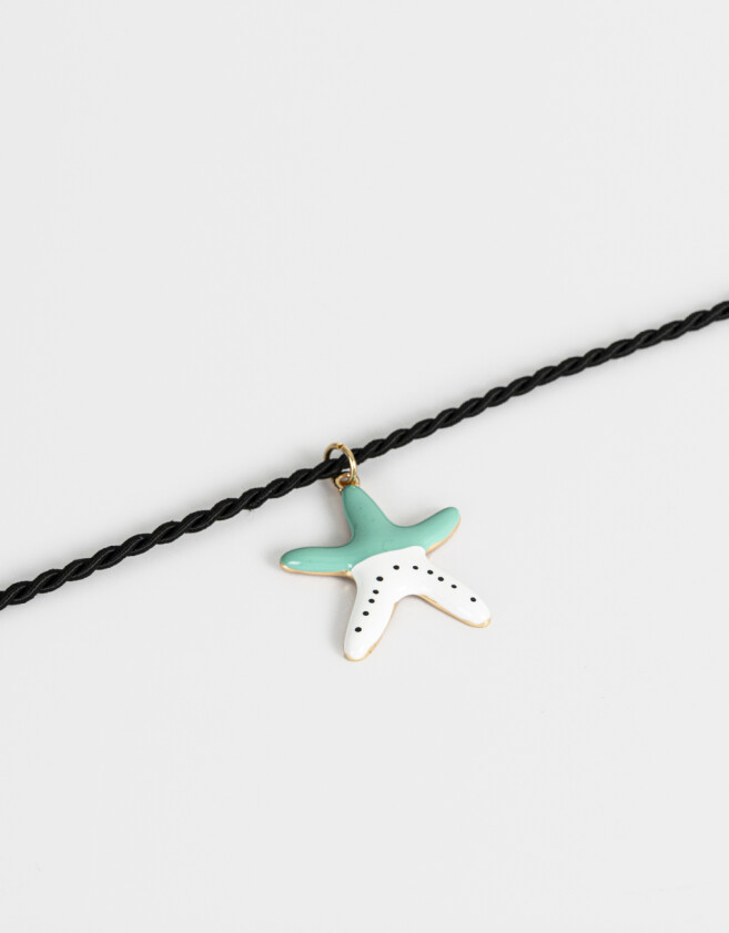 Chokers Beach Choker Trenzado Estrella - Dorado