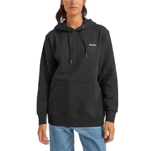 Canguro Rhythm Logo Boyfriend Fleece - Negro Canguro Rhythm Logo Boyfriend Fleece - Negro