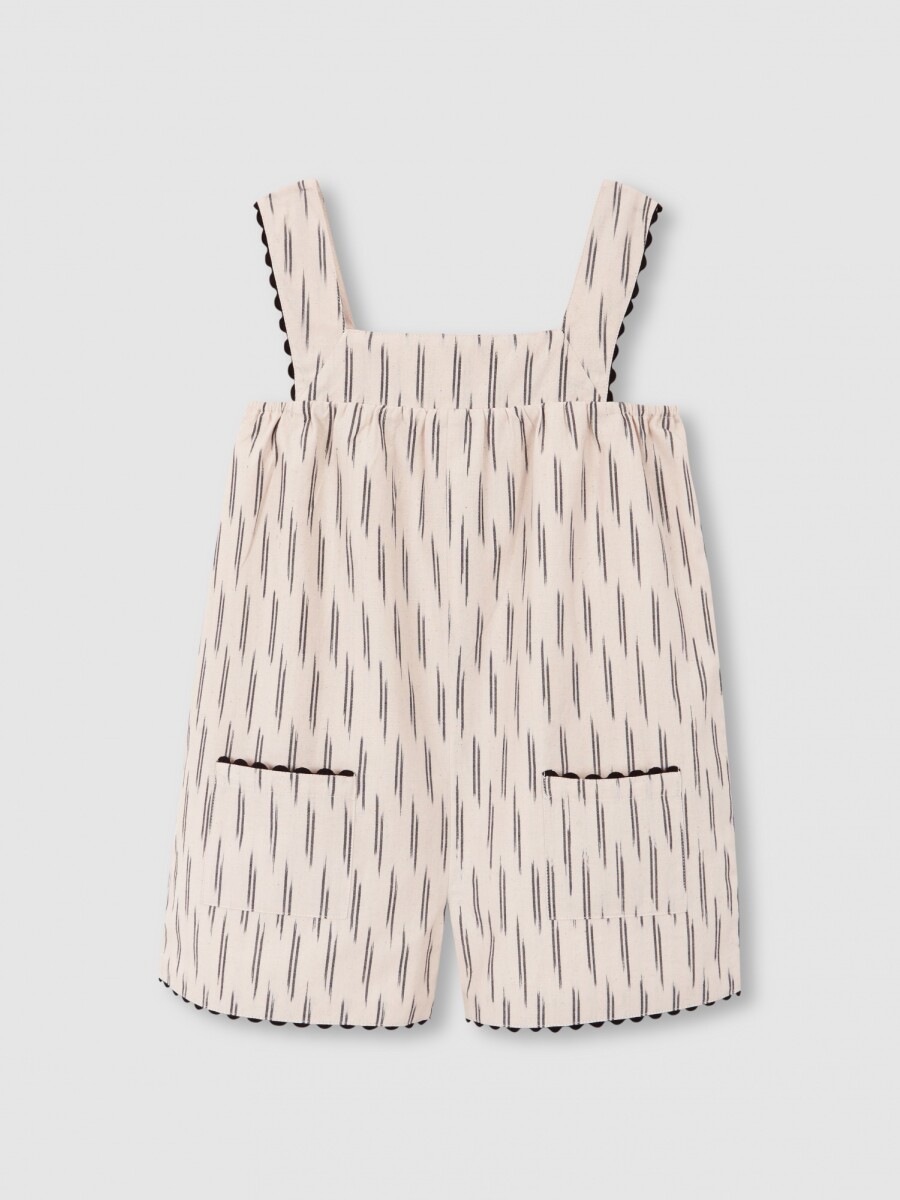 Peto Estampado Ikat Blanco Roto