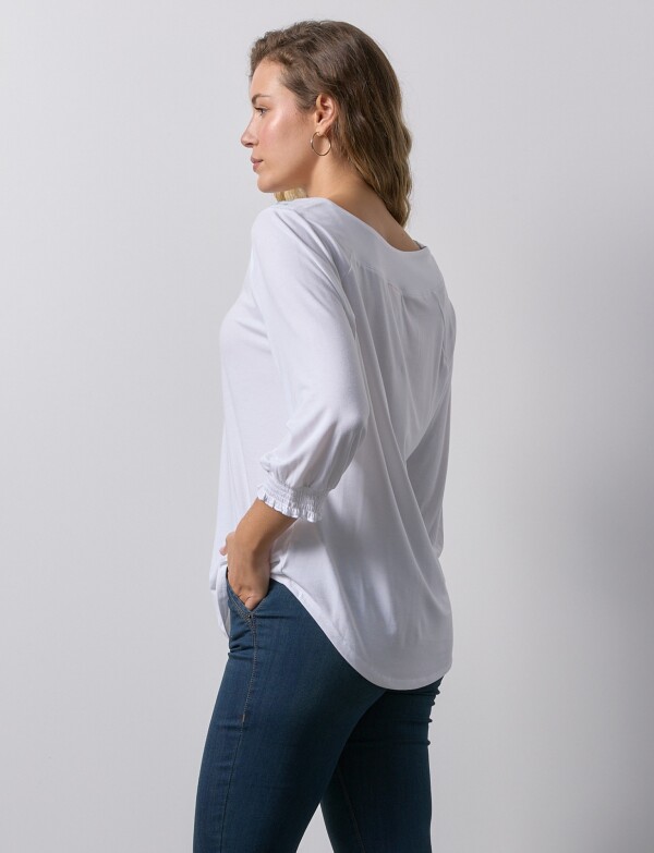 Blusa Bordada BLANCO/MULTI
