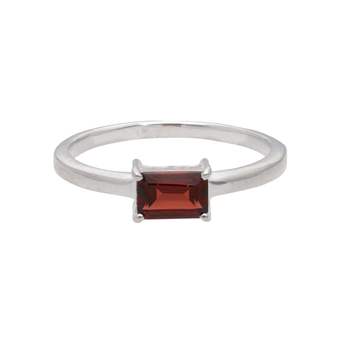 Anillo Karvik solitario de plata 925 