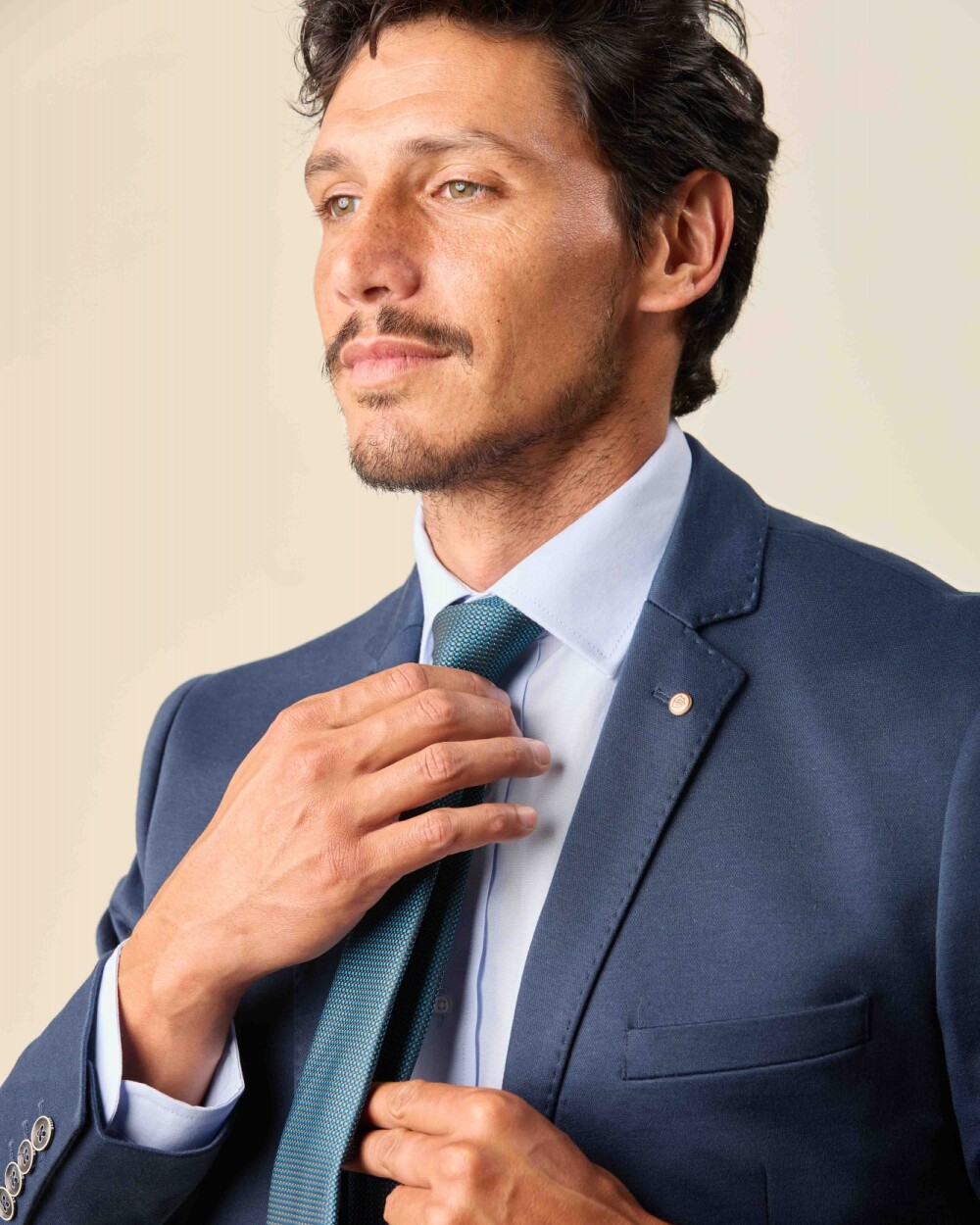 Corbata Microfibra Verde Petróleo