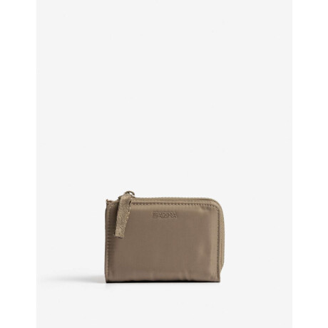 Billetera Nylon Con Cierre Verde Oliva