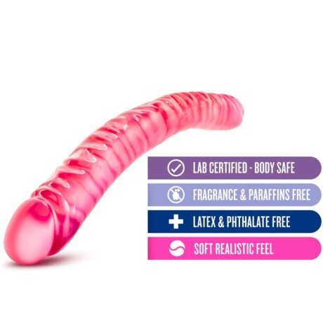 Doble Dildo Realístico B Yours 46 cm Rosado