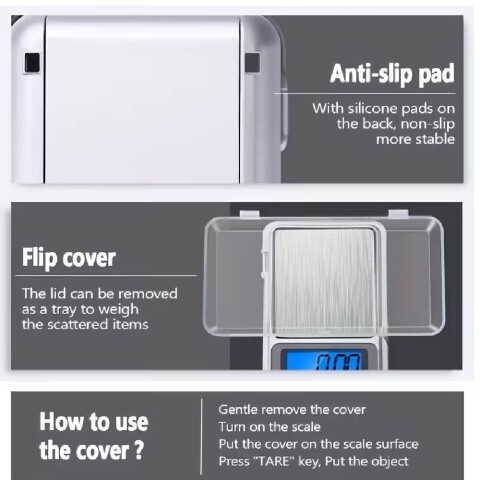 Balanza Digital Chica 0.01 - 500GR Balanza Digital Chica 0.01 - 500GR