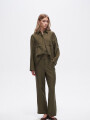 Pantalon Remina Verde Oliva Oscuro