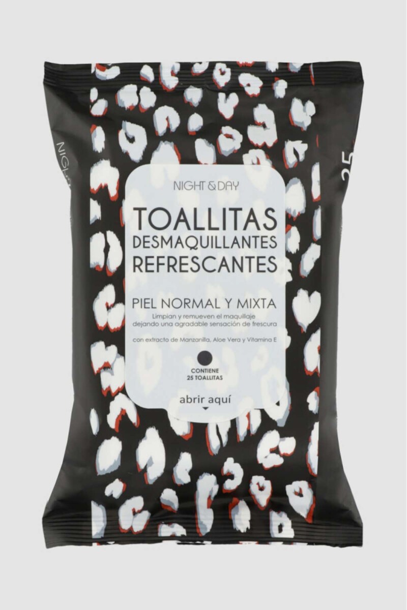 Toallitas humedas desmquillates. pack de 25 unidades - Variante unica 