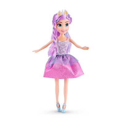 Muñeca Princesa Unicornio Sparkle Girlz Zuru Lila